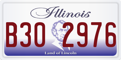 IL license plate B302976