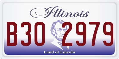 IL license plate B302979