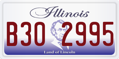 IL license plate B302995