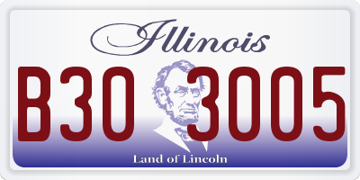IL license plate B303005