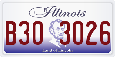 IL license plate B303026