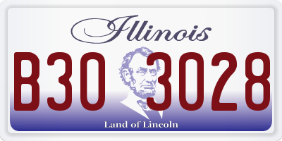 IL license plate B303028
