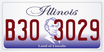 IL license plate B303029