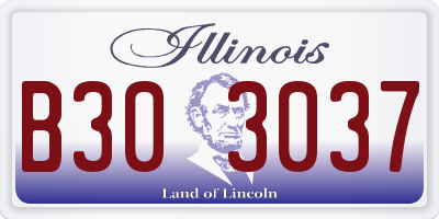 IL license plate B303037