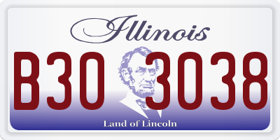 IL license plate B303038