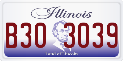 IL license plate B303039