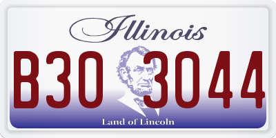 IL license plate B303044