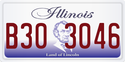 IL license plate B303046