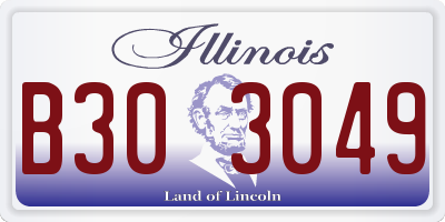 IL license plate B303049