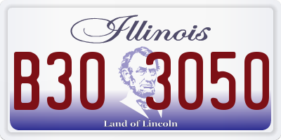 IL license plate B303050