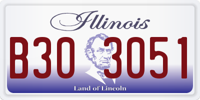 IL license plate B303051