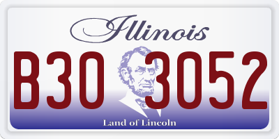 IL license plate B303052