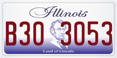 IL license plate B303053