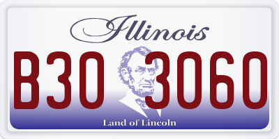 IL license plate B303060