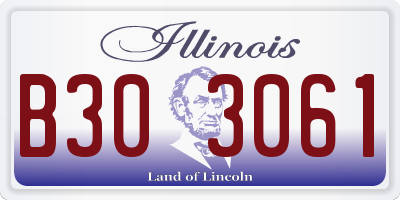 IL license plate B303061