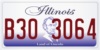 IL license plate B303064