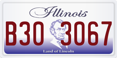 IL license plate B303067