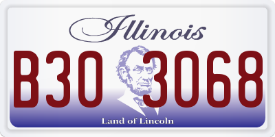 IL license plate B303068