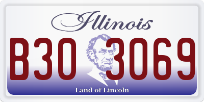 IL license plate B303069