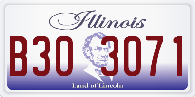 IL license plate B303071