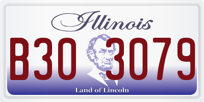IL license plate B303079