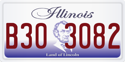 IL license plate B303082