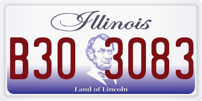 IL license plate B303083