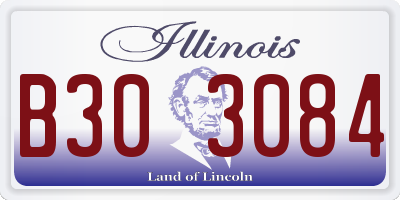 IL license plate B303084