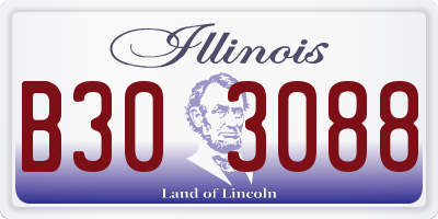 IL license plate B303088