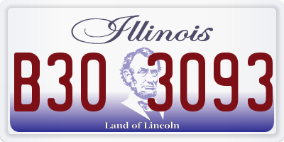 IL license plate B303093