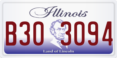 IL license plate B303094