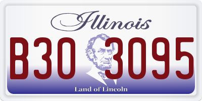 IL license plate B303095