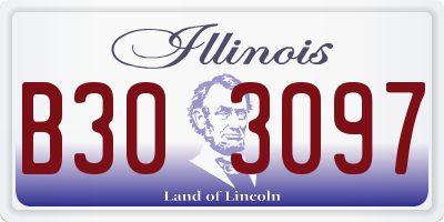 IL license plate B303097