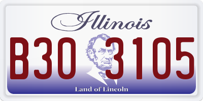 IL license plate B303105