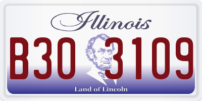 IL license plate B303109