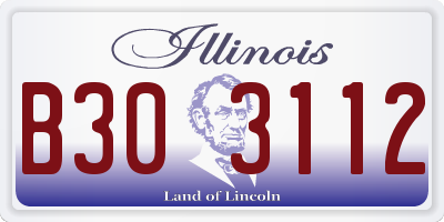 IL license plate B303112