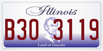 IL license plate B303119
