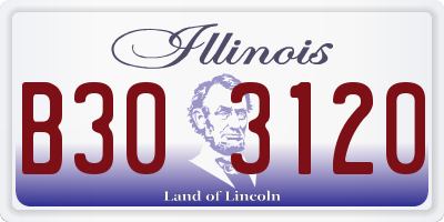 IL license plate B303120