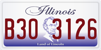 IL license plate B303126