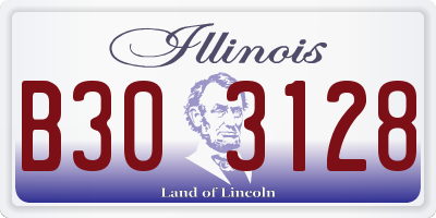 IL license plate B303128