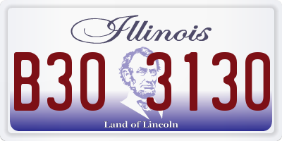 IL license plate B303130
