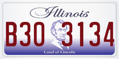 IL license plate B303134