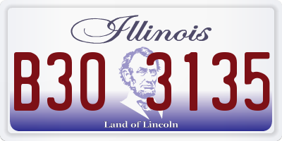 IL license plate B303135