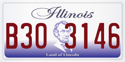 IL license plate B303146