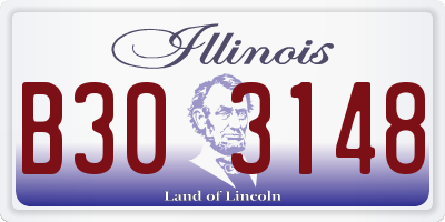 IL license plate B303148