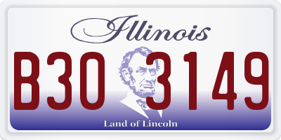 IL license plate B303149