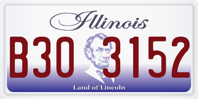 IL license plate B303152