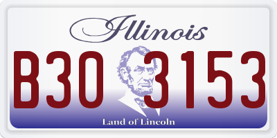 IL license plate B303153