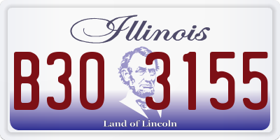 IL license plate B303155