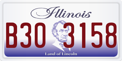IL license plate B303158